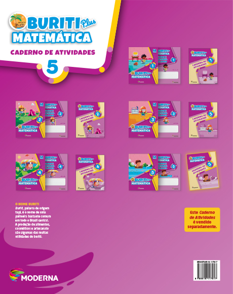 Caderno - Buriti Plus Matemática 5 - verso